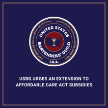 USBG URGES AN EXTENSION TO AFFORDABLE CARE ACT SUBSIDIES